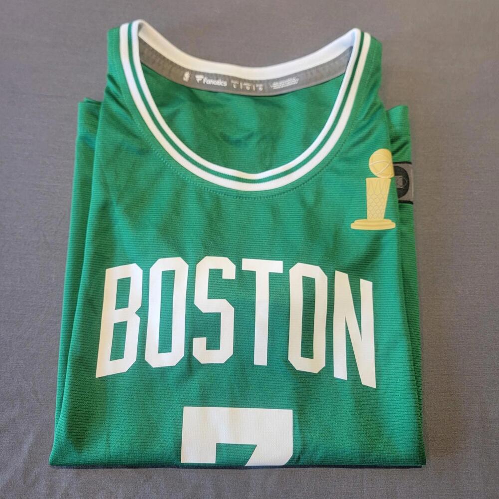 (L) Boston Celtics "Brown" Tank Green Fanatics Brand New Without Tags